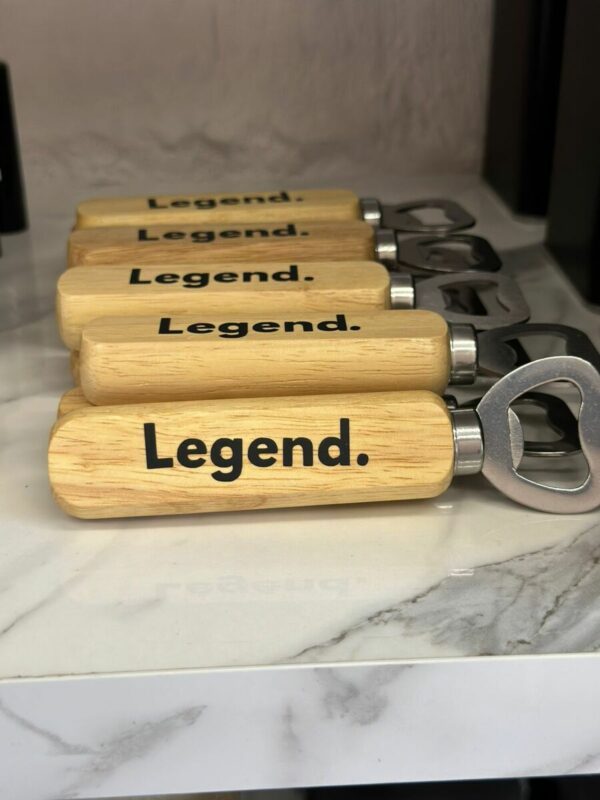 Wooden Bottle Opener - Legend