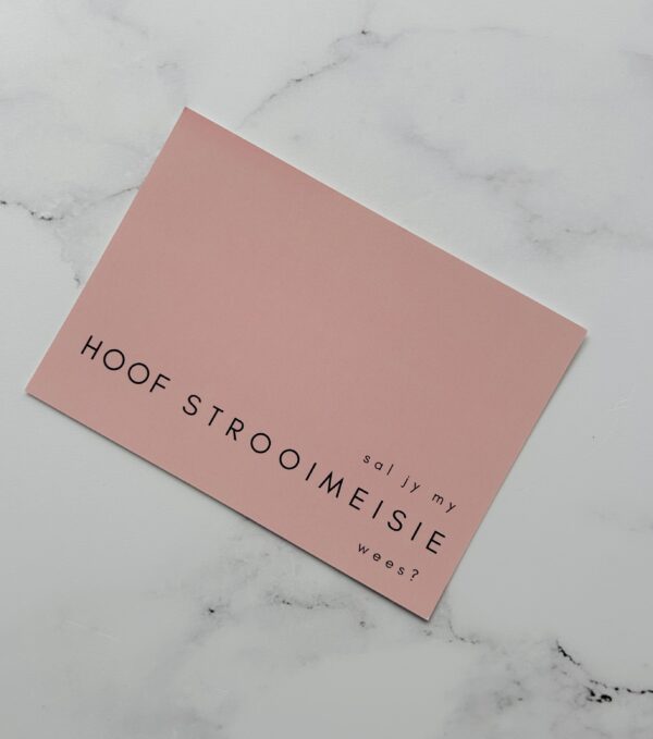 'Hoof Strooimeisie?'  - Post Card