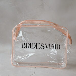 Cosmetic Bag - Bridesmaid (Transparent)