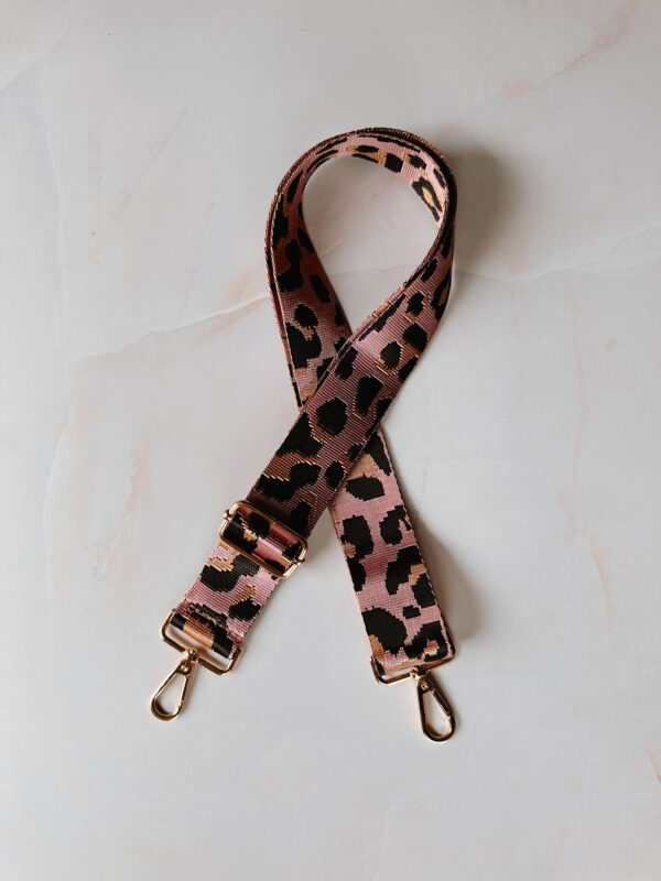 🐆 Crossbody Strap - Animal Print Pink