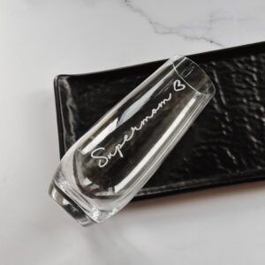 🐆 Glass Flute - Supermom