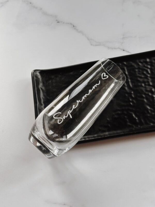 🐆 Glass Flute - Supermom