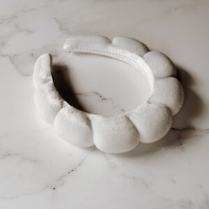 🐆 Makeup Headband - White