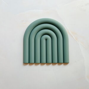Home - Rainbow Silicone Coaster / Decoration (Turquoise)