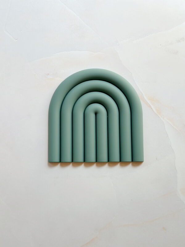 Home - Rainbow Silicone Coaster / Decoration (Turquoise)