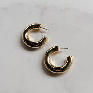 JEWELLERY - Earrings -Large Gold Hoops