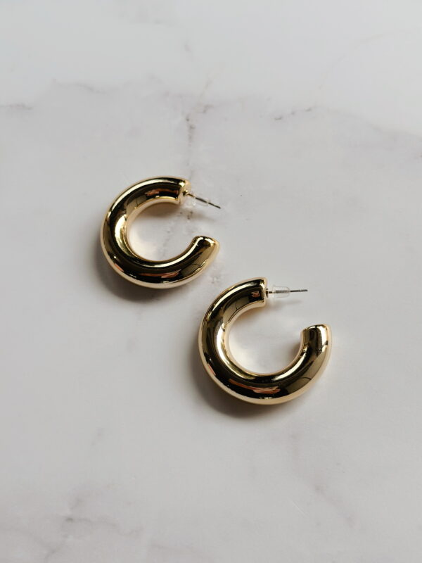 JEWELLERY - Earrings -Large Gold Hoops