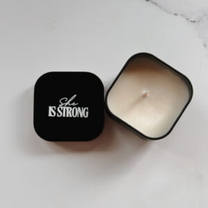 🐆 Candle - She is Strong (mini black)