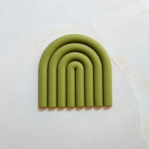 Home - Rainbow Silicone Coaster / Decoration (Green)