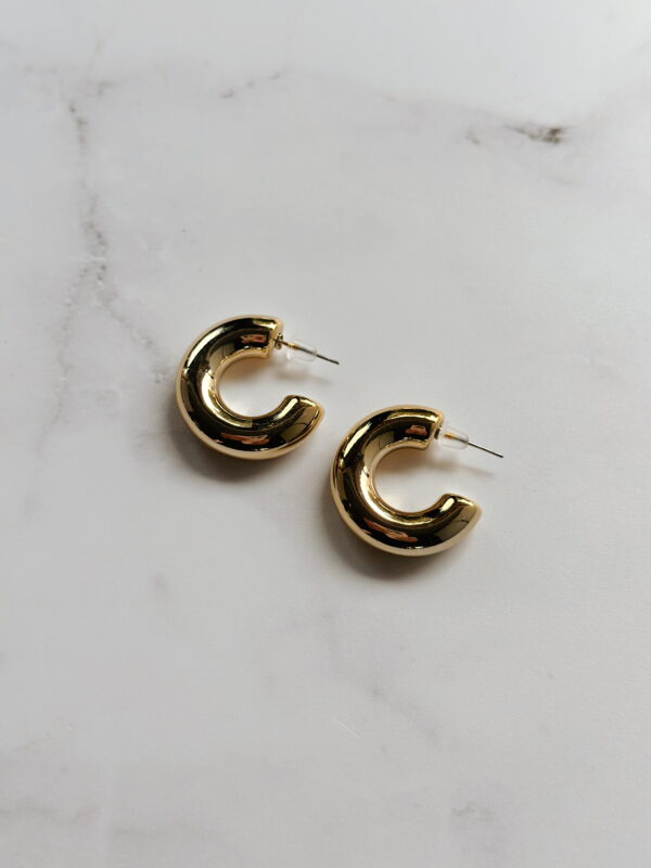 JEWELLERY - Earrings -Medium Gold Hoops