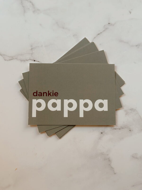 'Dankie Pappa'  - Post Card
