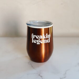 🫶🏼 Coffee & Wine Tumbler - Freakin Legend (Burnt Orange)