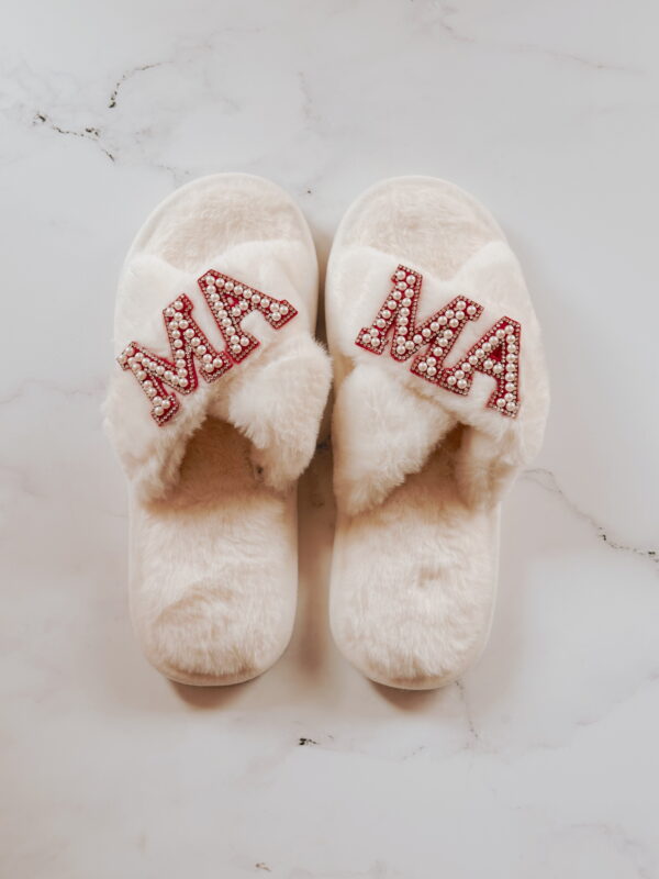 Slippers - MAMA Red Pearl