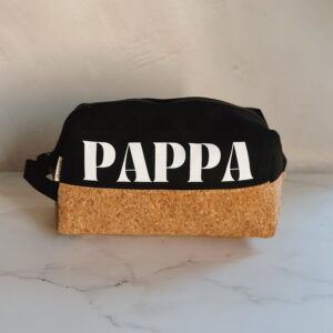 🫶🏼 Men's toiletry bag - Pappa (BLACK AND CORK)