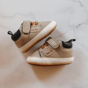 Baby Shoes - Baby Boy Grey Shoes