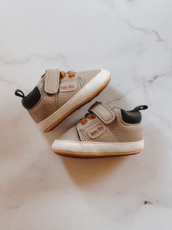 Baby Shoes - Baby Boy Grey Shoes