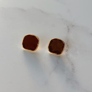 JEWELLERY - Earrings - Burgundy Studs