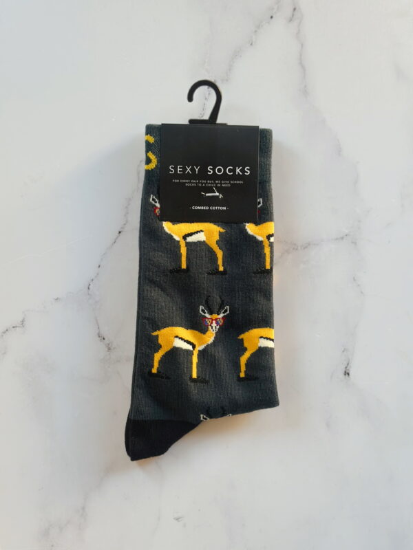 Socks - Sexy Socks - Springboks with Glasses