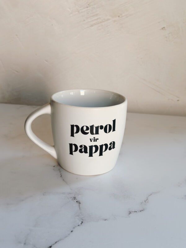 🌸Mug - Petrol Vir Pappa (White)