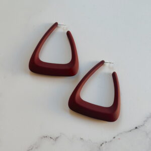 JEWELLERY - Earrings - Burgundy Hoops
