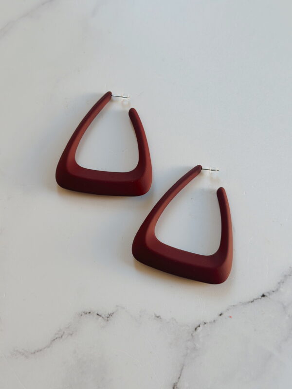 JEWELLERY - Earrings - Burgundy Hoops
