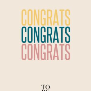 🌸Large Brown Gift Box - Congrats! (24 x 32 x 8,5cm)