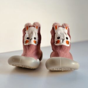 Baby Shoes - Pink Sock Boots (CATS)