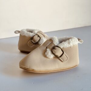 Baby Shoes - Cream Winter Boots