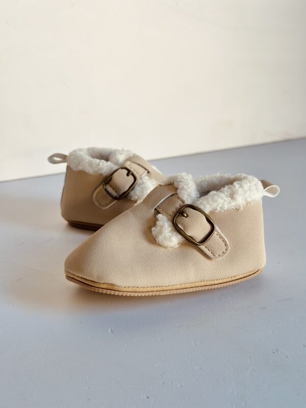 Baby Shoes - Cream Winter Boots