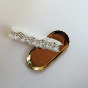 Bride Garter Lace with Diamond strip