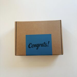 Large Brown Gift Box - Congrats! (24 x 32 x 8,5cm)