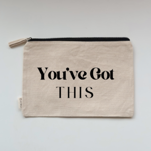 🌸 Cosmetic Bag - you've got this (Cream)
