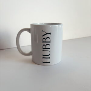 🌸Mug - Hubby (Straight Font)