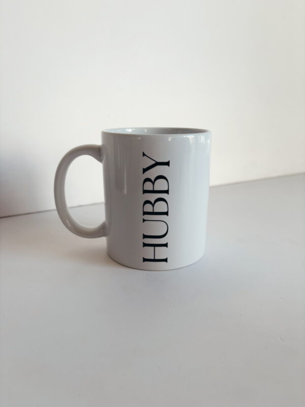 🌸Mug - Hubby (Straight Font)
