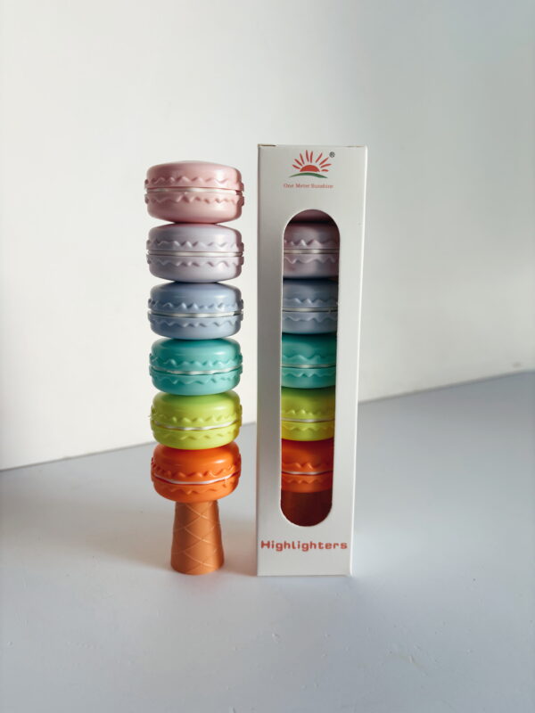 🌸Stationery -Macaroon Highlighters 6pc - 17cm