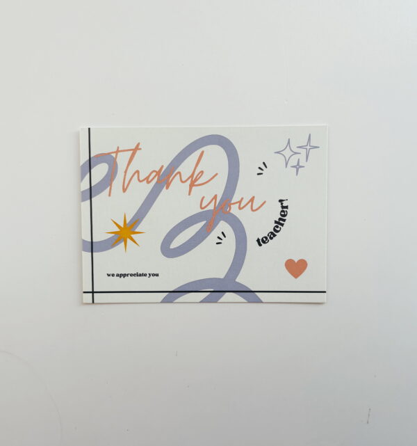 🌸Thank you teacher! - Post Card
