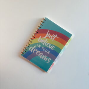 🌸Stationery -Spiral Notebook (Just Believe In Your Dreams) - A5 (Lined)