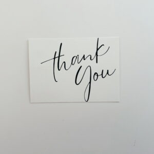 🌸Thank you (Cursive) - Post Card
