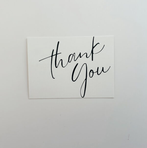 🌸Thank you (Cursive) - Post Card