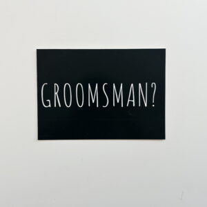 🌸Groomsman? (Caps) - Post Card
