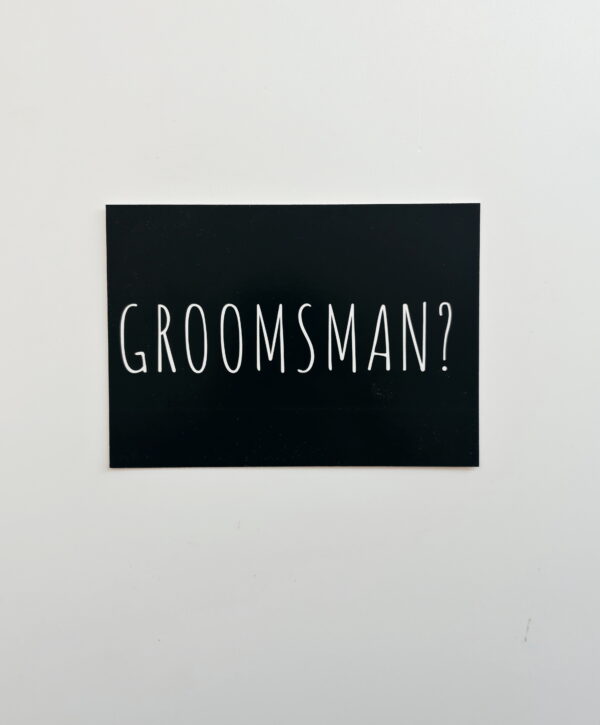🌸Groomsman? (Caps) - Post Card