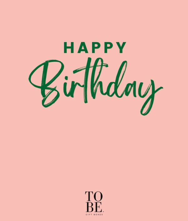 🌸Large Brown Gift Box - Happy Birthday (24 x 32 x 8,5cm)
