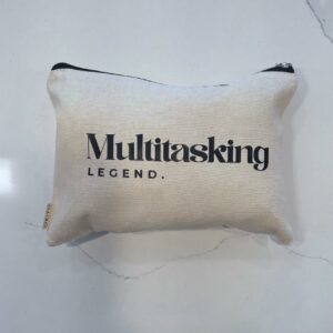 🌸 Cosmetic Bag - Multitasking Legend. (Cream)