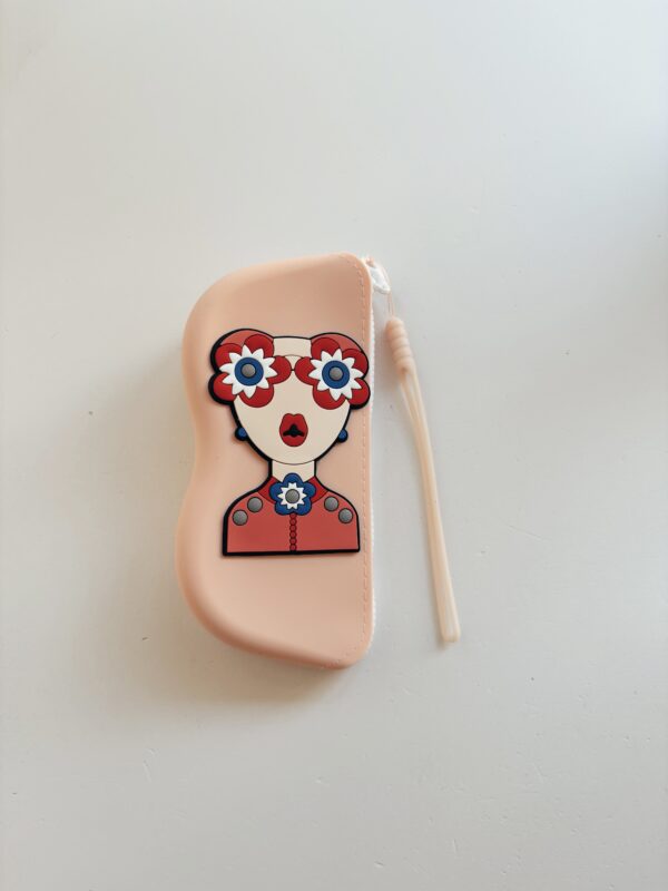Accessories- Silicon sunglass holder - Light Pink