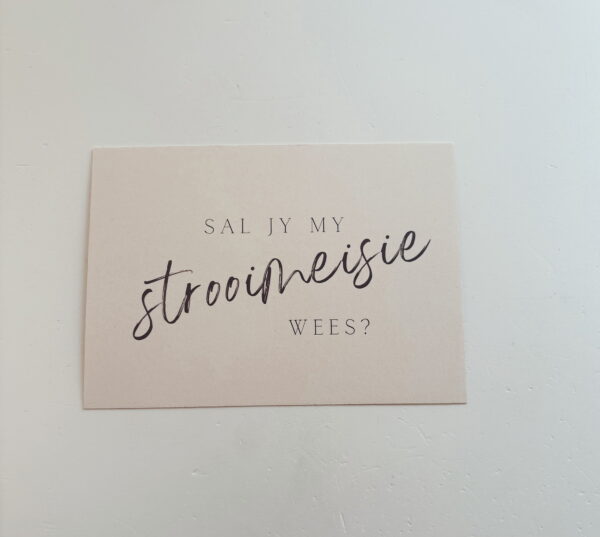 🌸Sal jy my strooimeisie wees?  - Post Card