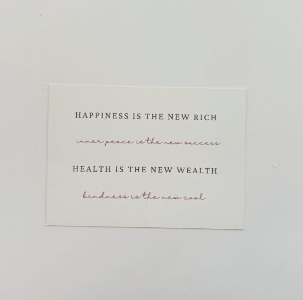 🌸Happiness is the new Rich - Post Card