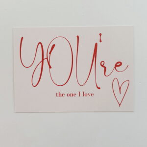 🌸You're the one I love  - Post Card