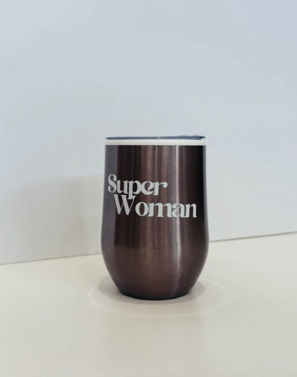 🌸Coffee & Wine Tumbler - Superwoman (Purple)