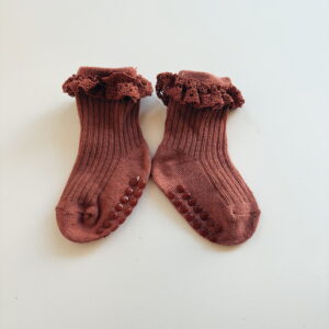 🌸Baby Socks - Girl socks - Maroon