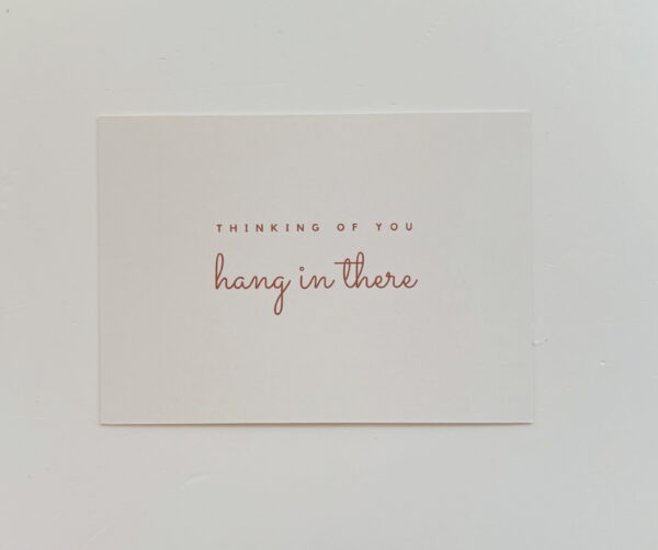 🌸Thinking of you, hanging there  - Post Card